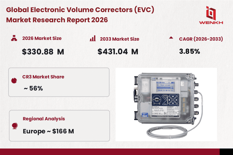 Global Electronic Volume Correctors (EVC) Market Size is Expected to Reach USD 330.88 Million by 2026