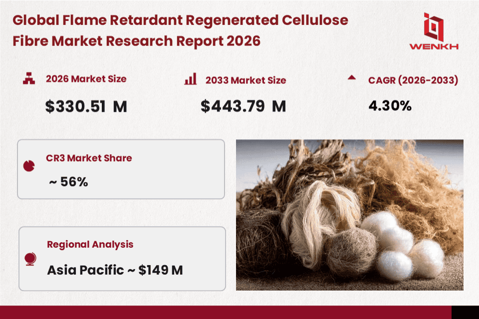 Global Flame Retardant Regenerated Cellulose Fibre Market Size is Expected to Reach USD 330.51 Million by 2026
